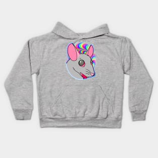 Tripped Out Rat (Full Color) Kids Hoodie